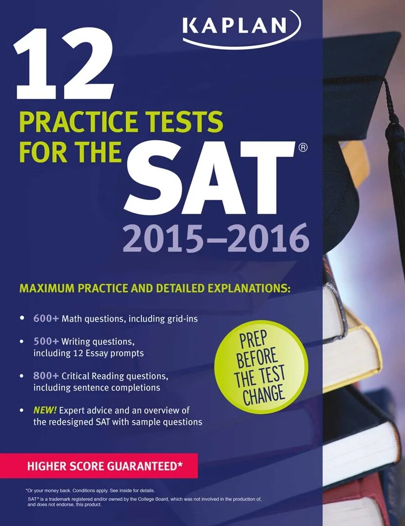 Kaplan Practice Tests. Math sat Prep Kaplan book. Sat Practice Test book.