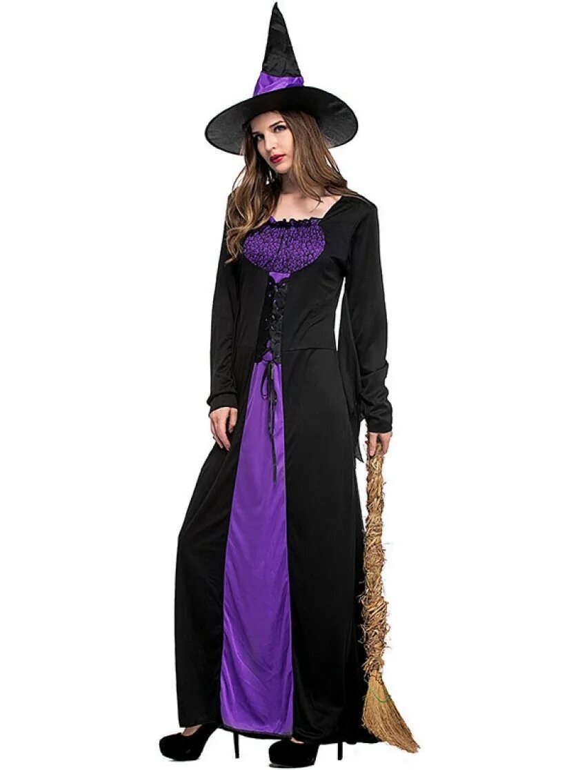 Платье колпак. Платье ведьмы. Костюм ведьмочки черно зеленый. Как сшить костюм ведьмы женский фиолетово черный.