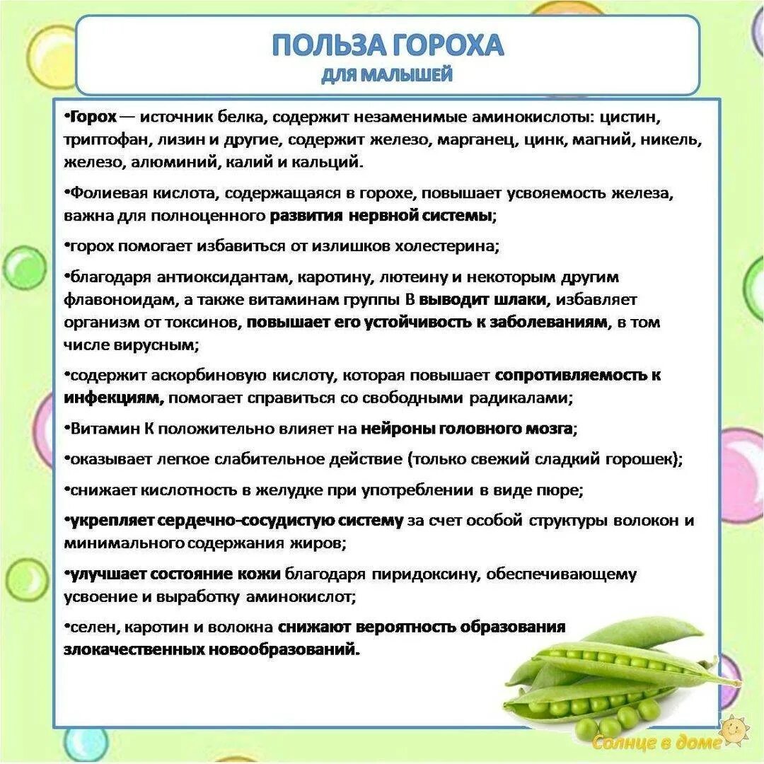 Польза гороха для человека