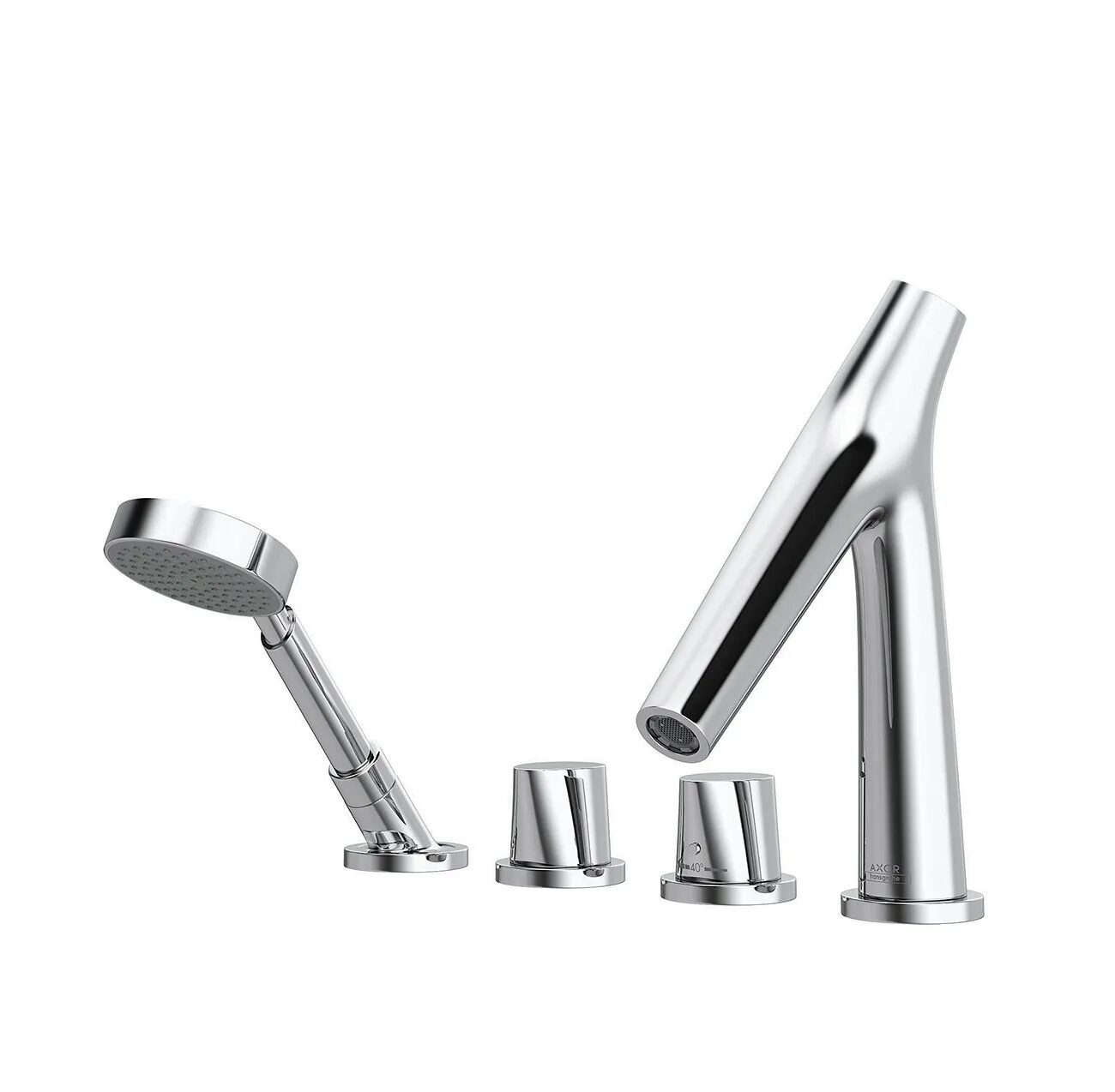 Ванны chrome. Смеситель jacuzzi young bath mixer. смеситель для ванны с душем axor starck 10423000 + 10422180 двухрычажный встраиваемый хром.
