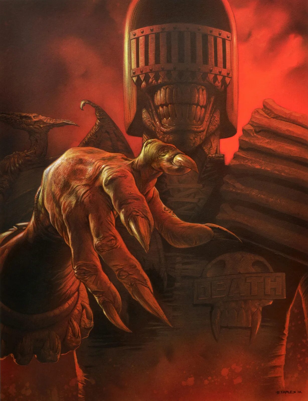 Death judgment. Greg staples judge death. judge dredd judge death.