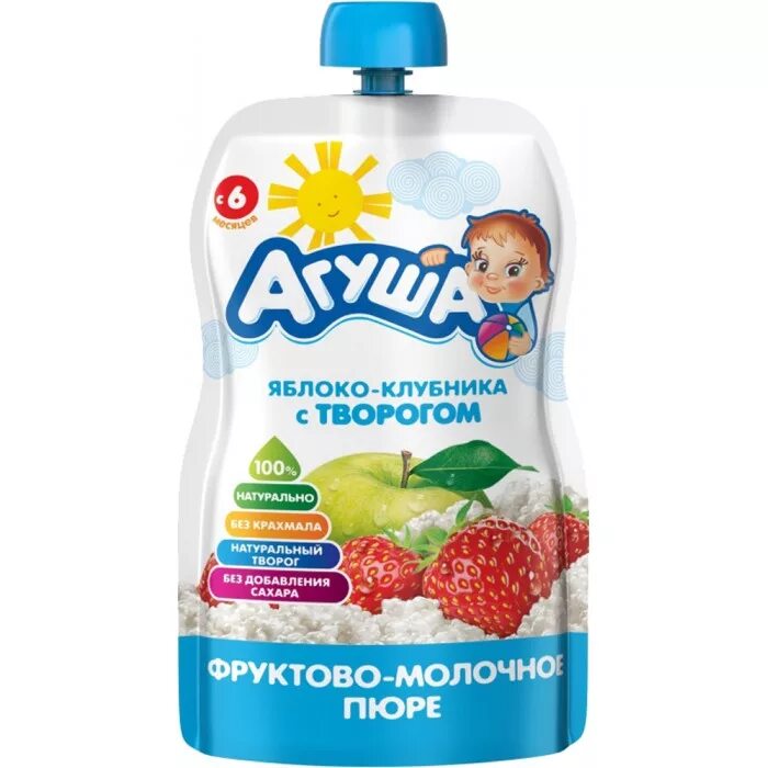 Фруктовое пюре с печеньем. Творожно фруктовое пюре агуша яблоко клубника творог пауч пак 90 г. агуша пюре яблоко клубника творог. детское питание пюре агуша 90. агуша яблоко пауч.