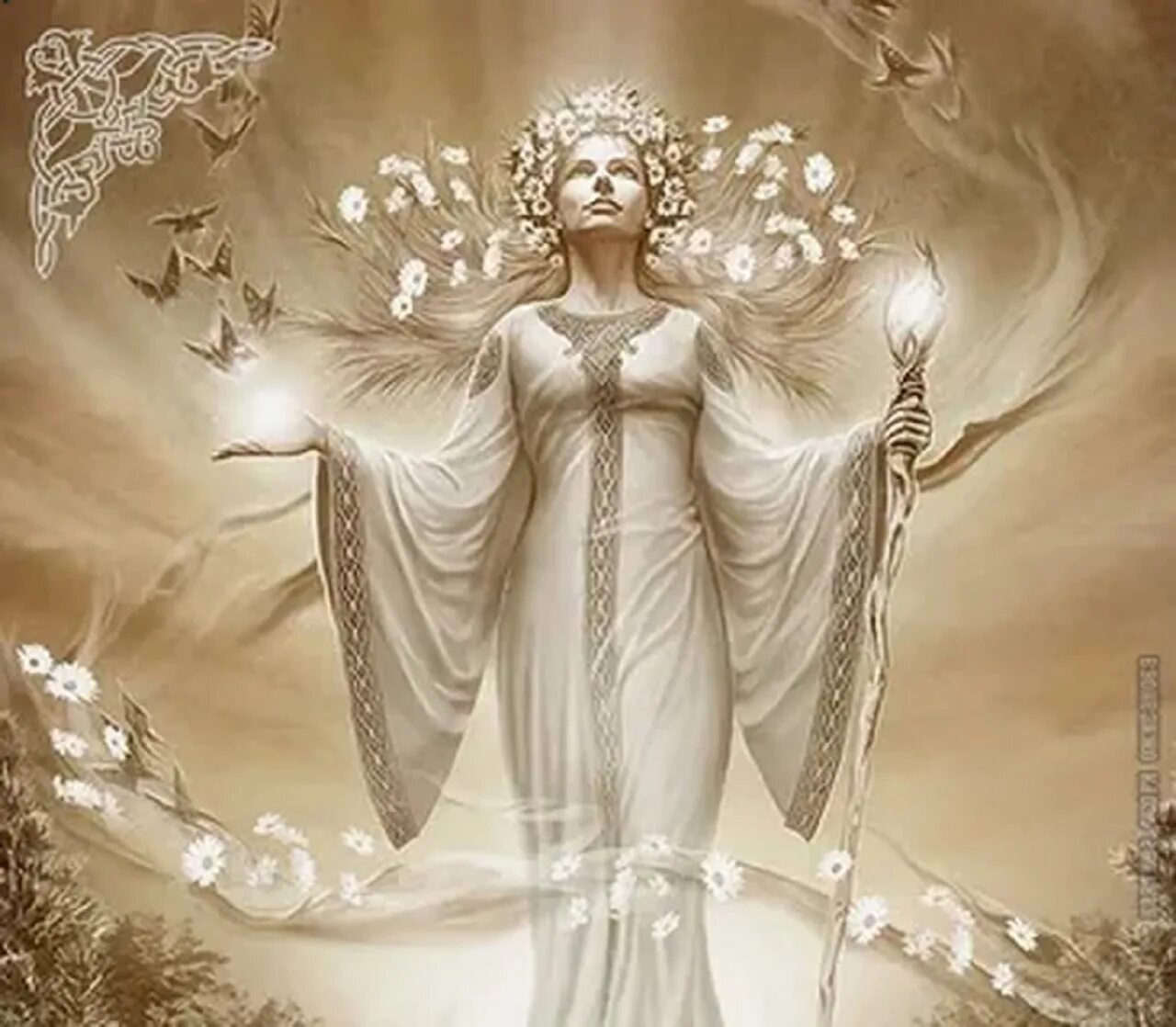 Славянская богиня Джива. Бог любви женщина