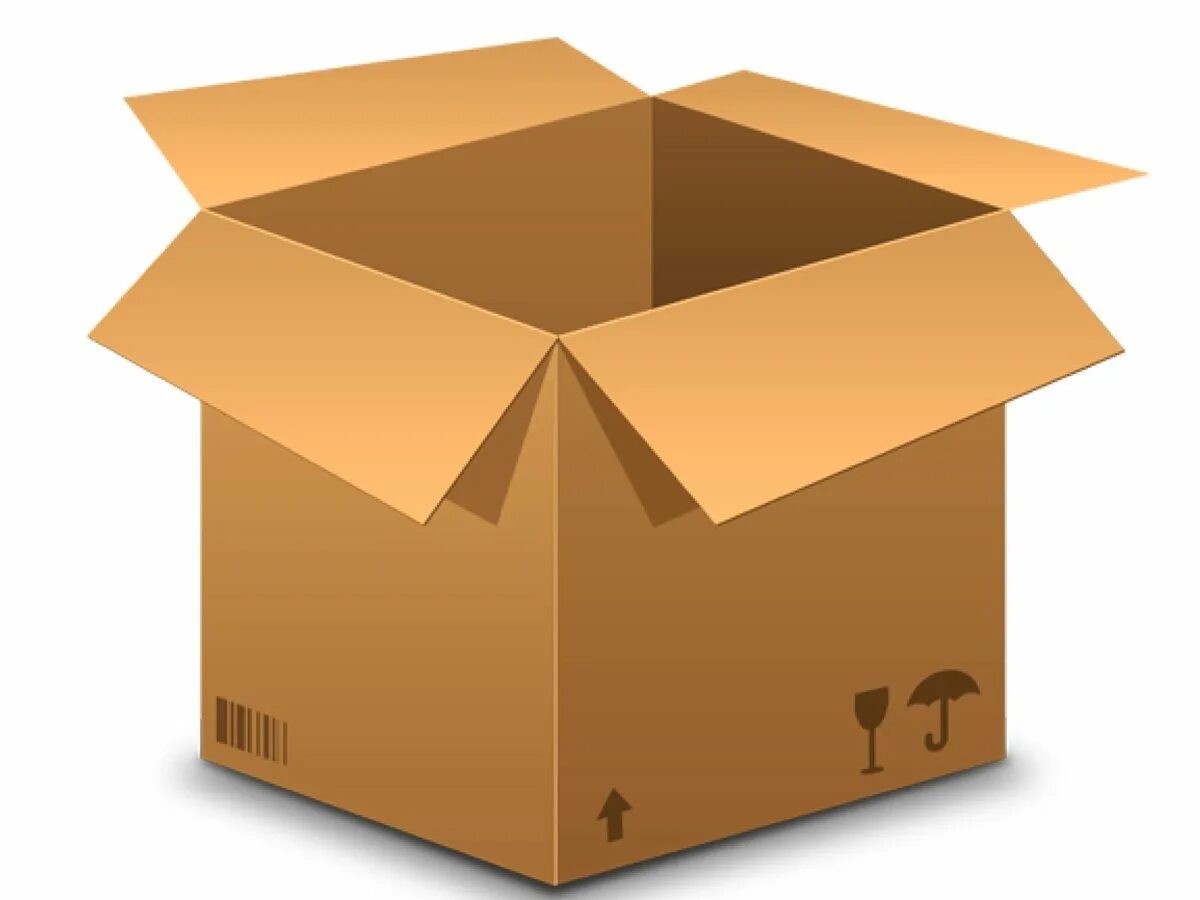 Коробка. Картонная коробка. Пустые коробки. Открытая коробка. Packaging icon