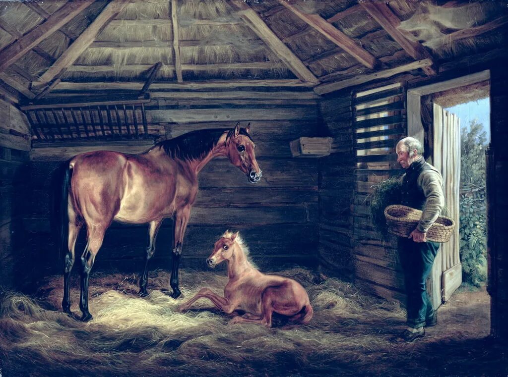 Его конюшни очистил. Крестьянская конюшня 19 век. Крестьянская лошадь.