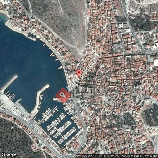 Med cesme в реальном времени. Cesme Map.