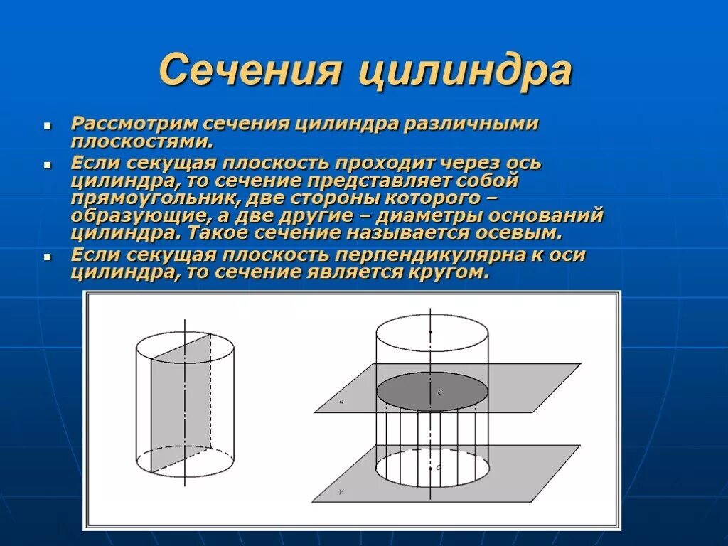 Что представляют собой сечения цилиндра. Сечение цилиндра. сечения цилиндра различными плоскостями. сечение цилиндра плоскостью. цилиндр сечение его плоскостей.