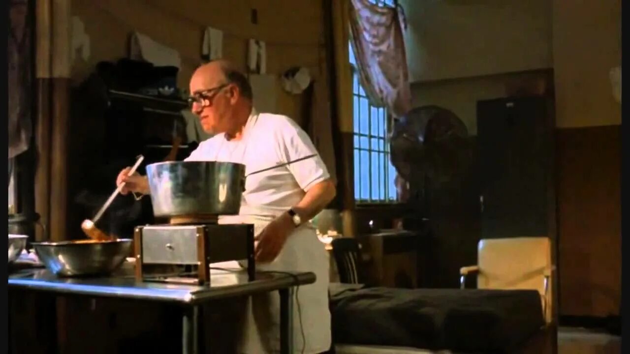 Justin dinner for two hours cook. Dinner in prison. dinner scene.