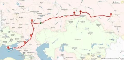 Сколько от тюмени до крыма