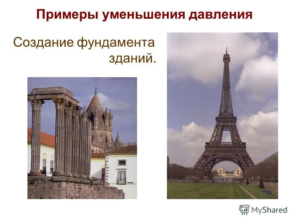 Фундамент здания уменьшает давление. Примеры уменьшения давления. примеры уменьшения давления в природе. почему фундамент здания уменьшает давление. примеры уменьшения давления в жизни животных.
