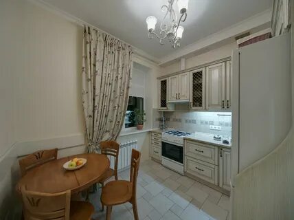 Шторы на светлую кухню