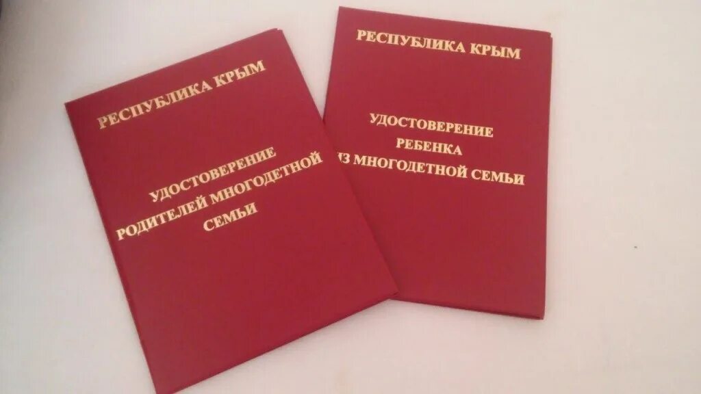 книжка многодетной семьи