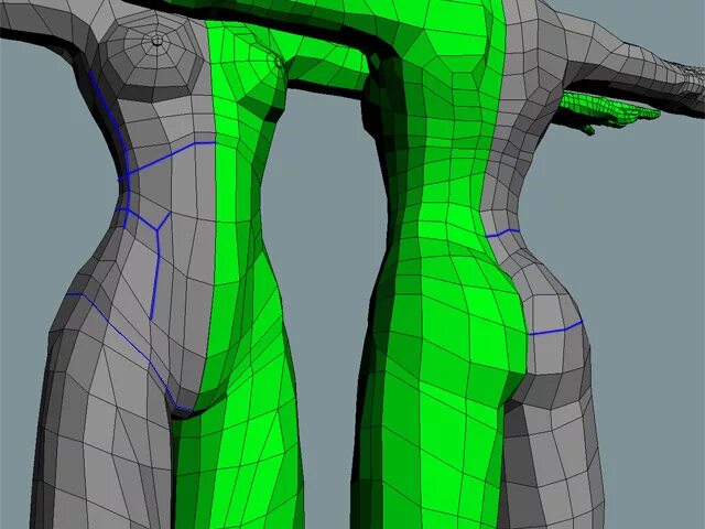 Сетка 3д модель. Полигональная сетка 3d max. моделирование тела. правильная топология тела. правильная ретопология тела.