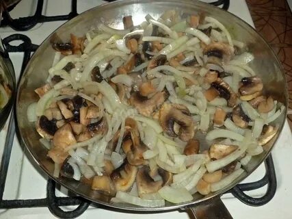 Жареные грибы с сыром