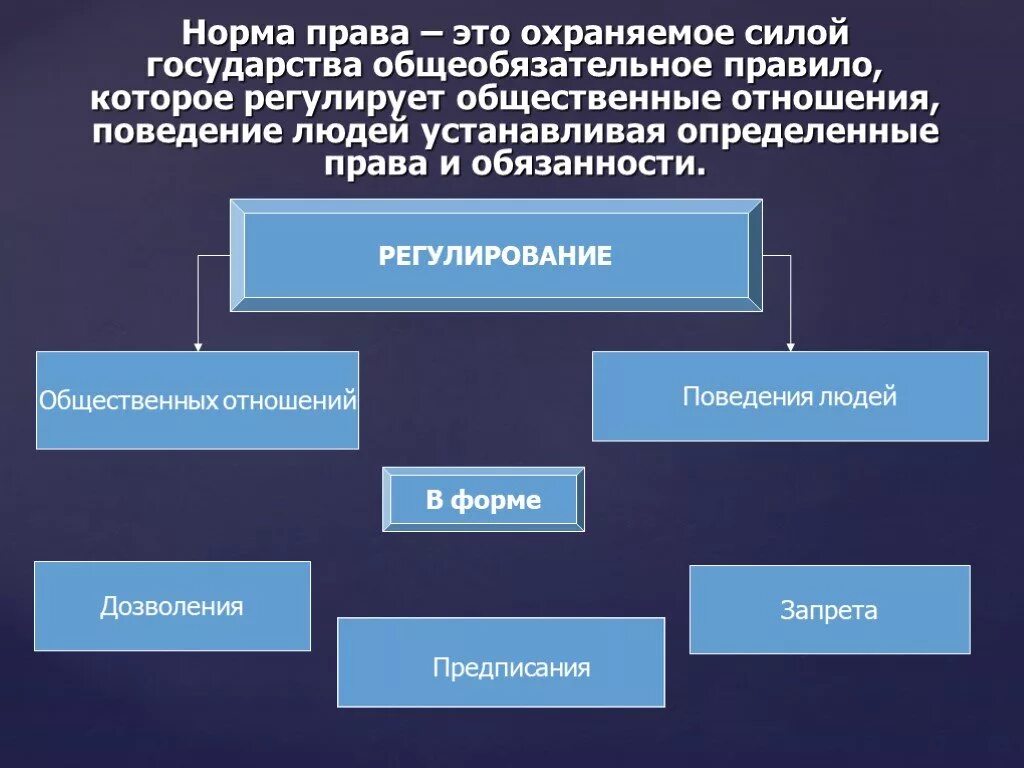 И регулируемая обществом форма отношений. Правовые нормы нормы. Отношение которое регулирует норма право.