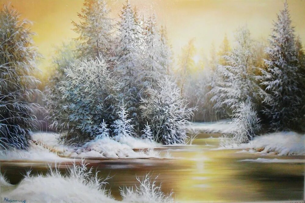 какие картины зимней природы представляются тебе