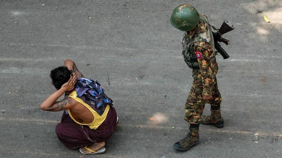 Нападение на воинский. Военный конфликт в Мьянме. Военный переворот.