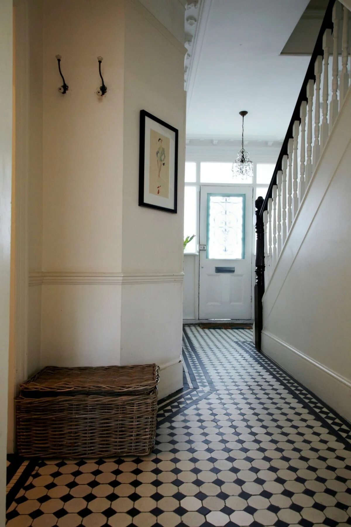 Mixer parquet chevron et carreaux de ciment : Saint Maclou Saint Maclou Hall flo