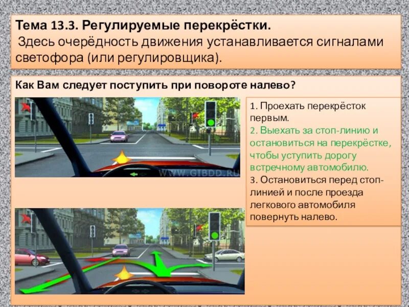 Пдд проезд регулируемых перекрестков