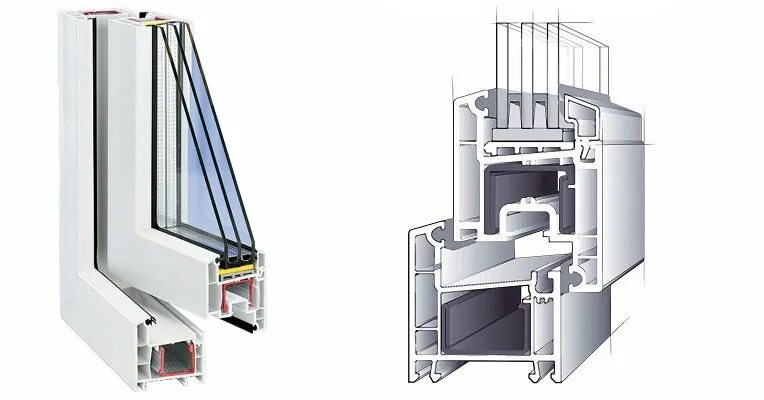 Шестикамерный профиль с двухкамерным стеклопакетом. Фотография 71 профиль шестикамерное окно 3 стекла. Яхрома окна. Окно шестикамерное как выглядит. Двухкамерный профиль пвх