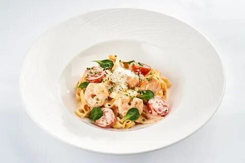 Морепродукты в сливках