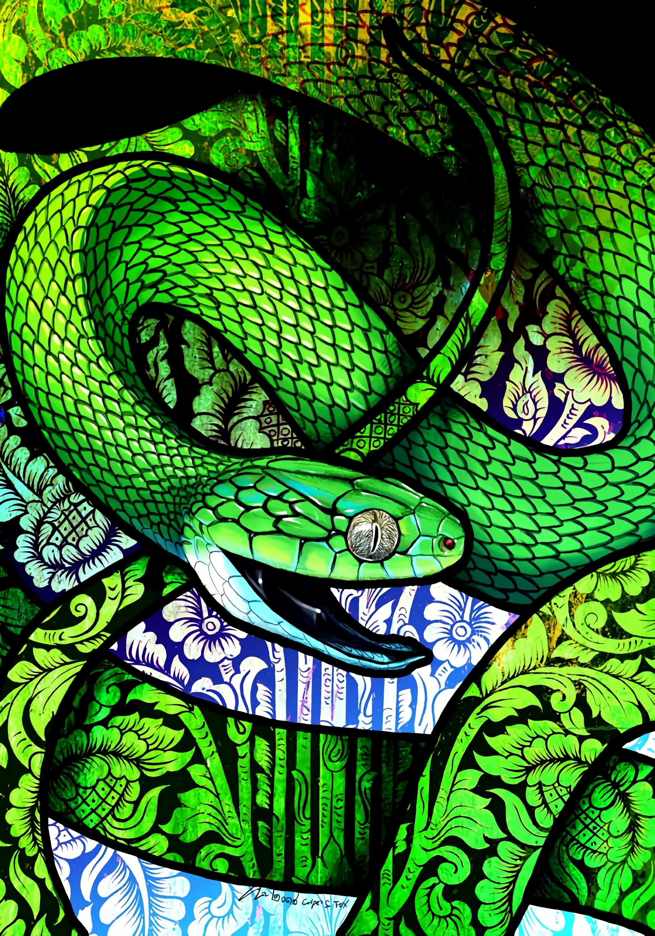 Змей на заставку телефона. Змеи. Змеи арт. Зеленая змея арт. Змеиный узор.