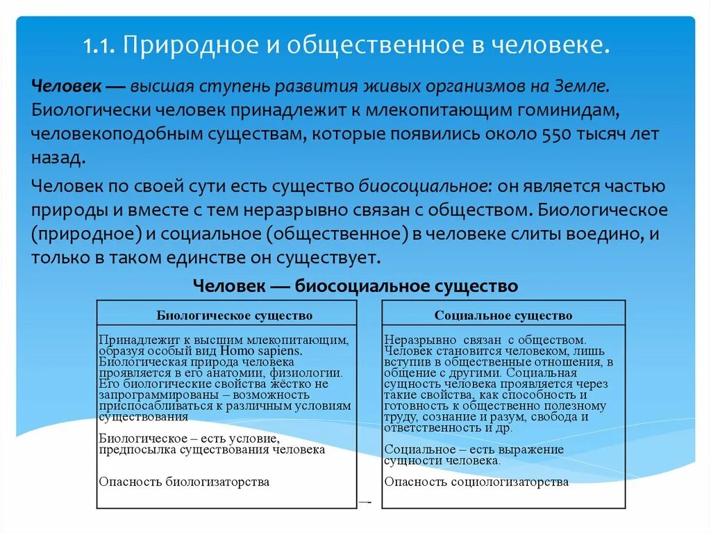 Условием развития человека егэ. Природное и Общественное в человеке. Природное и социальное в человеке. Природное и Общественное в человеке философия. Природное биологическое и Общественное социальное в человеке.