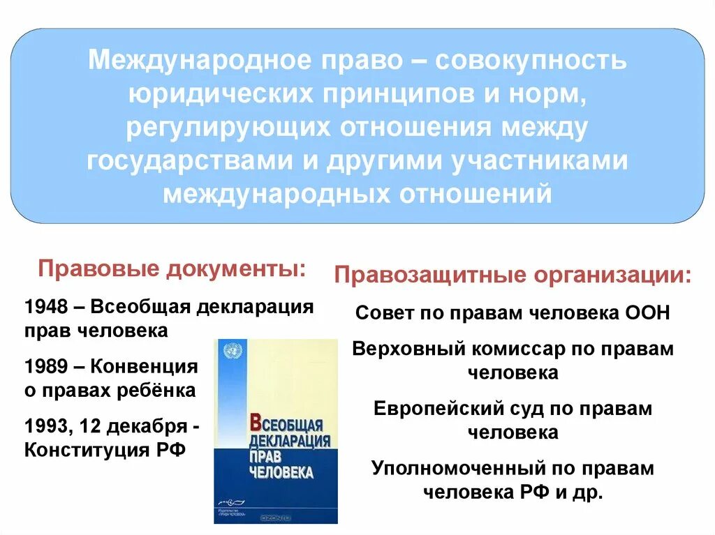 Защита прав человека. Конспект по теме международные защиты прав человека. Международно-правовая защита прав человека. Международное право ЕГЭ.