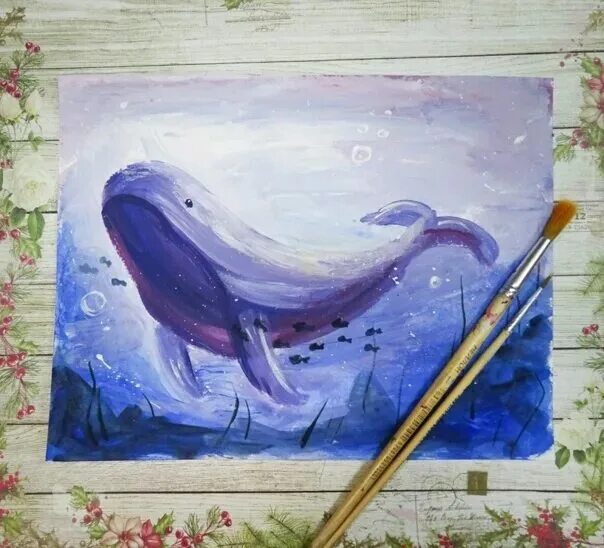 Кит красками для детей. Нарисовать кита. Нарисовать кита красками. Кит гуашью. Кит гуашью.