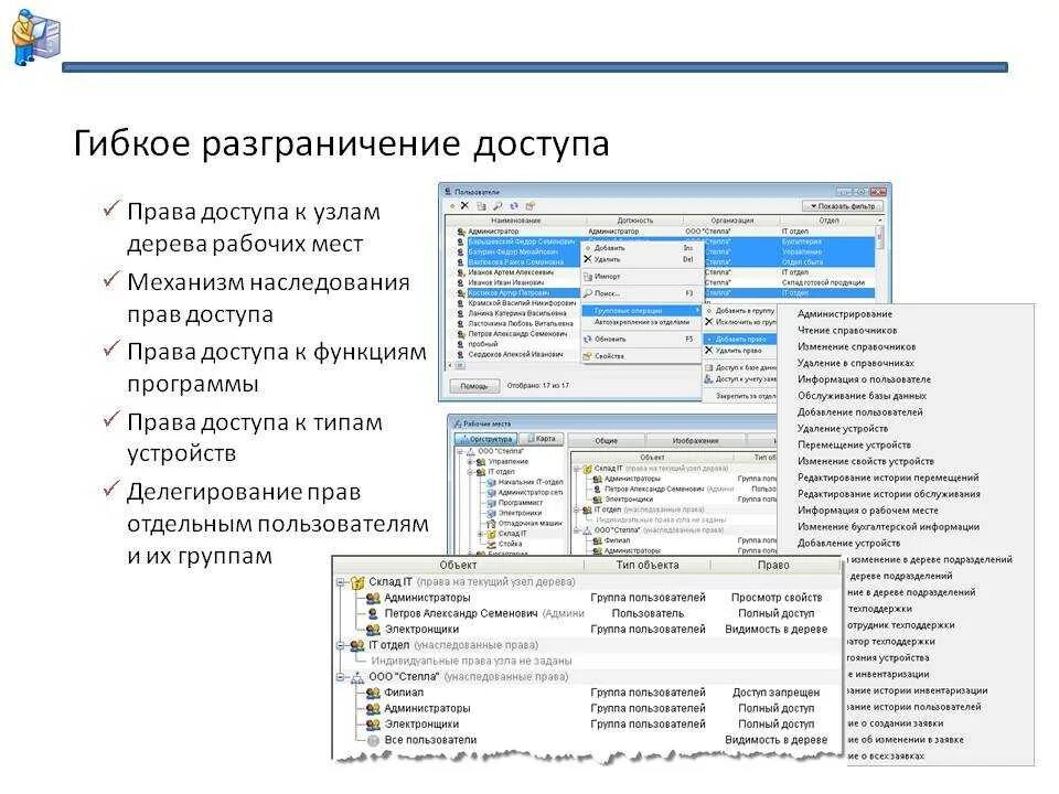 Управление доступом к объектам
