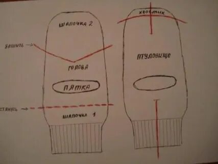 Как сшить носки выкройка пошагово