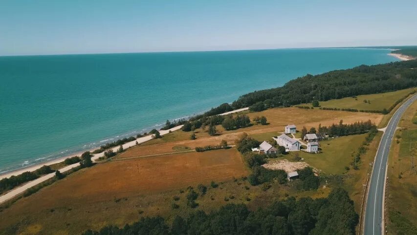 Латвия Береговая линия. Береговая линия Балтики.