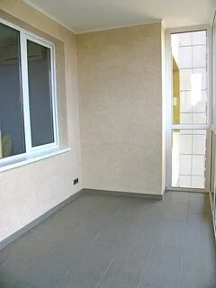 Декоративная штукатурка на балконе