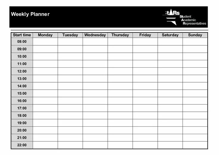 Weekly Planner Printable Weekly planner printable, Weekly planner template, Sche