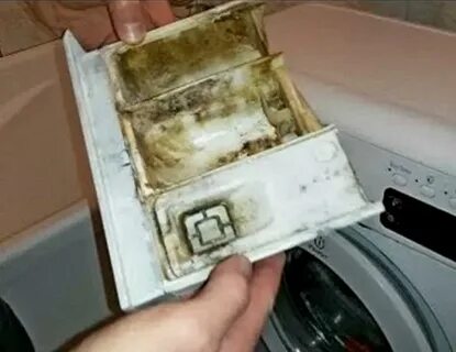 Почистить контейнер в стиральной машине