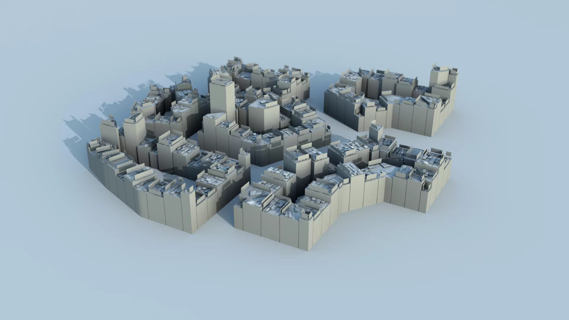Procedural generator. Greeble houdini. архитектурная визуализация в houdini. houdini city generator. houdini procedural city.