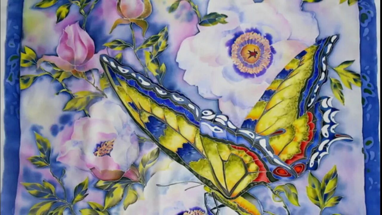 Изображение изделий выполненных в технике батика. Батик Ольги Израйлевой. Работы Ольги Израйлевой в технике батик.