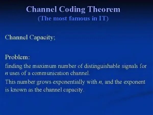 Channel coding