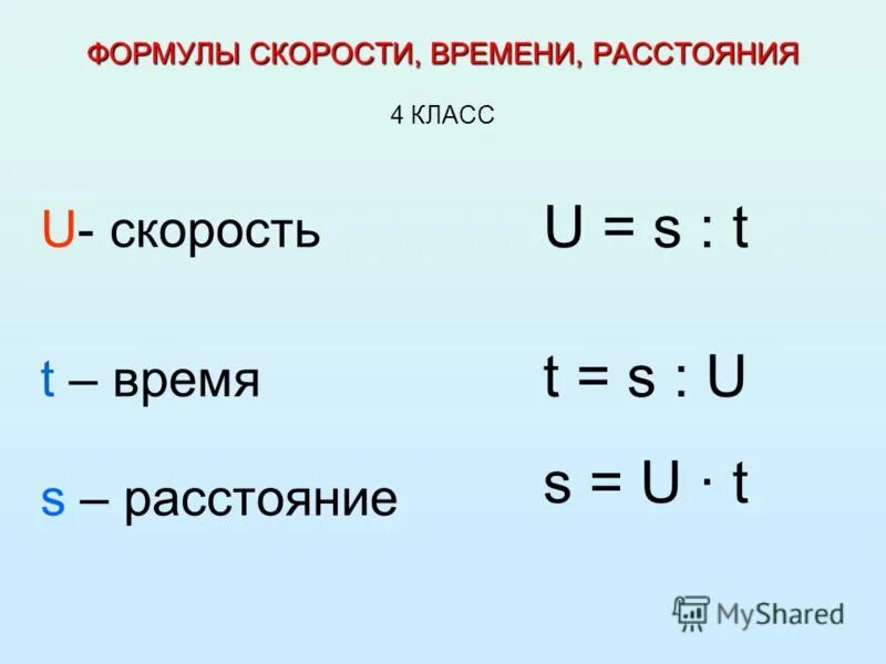 A t какая формула. Формулы нахождения скорости времени и расстояния. Формулы нахождения пути скорости и времени. Формулы расчета скорости времени и расстояния. Формулы вычисления пути времени и скорости.