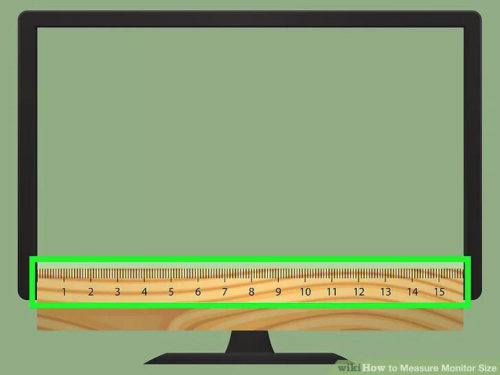 Меряет линейкой монитор. Как правильно измерить монитор. Измерительная рамка. Как мерить диаметр монитора.