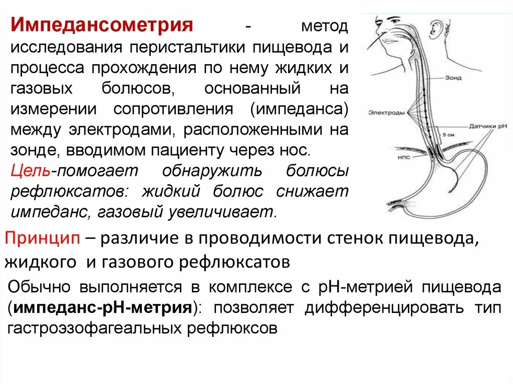 Температура пищевода. Импеданс-РН-метрия пищевода. Суточная РН импедансометрия пищевода. Методы исследования моторики пищевода. Импедансометрия ЖКТ показания.