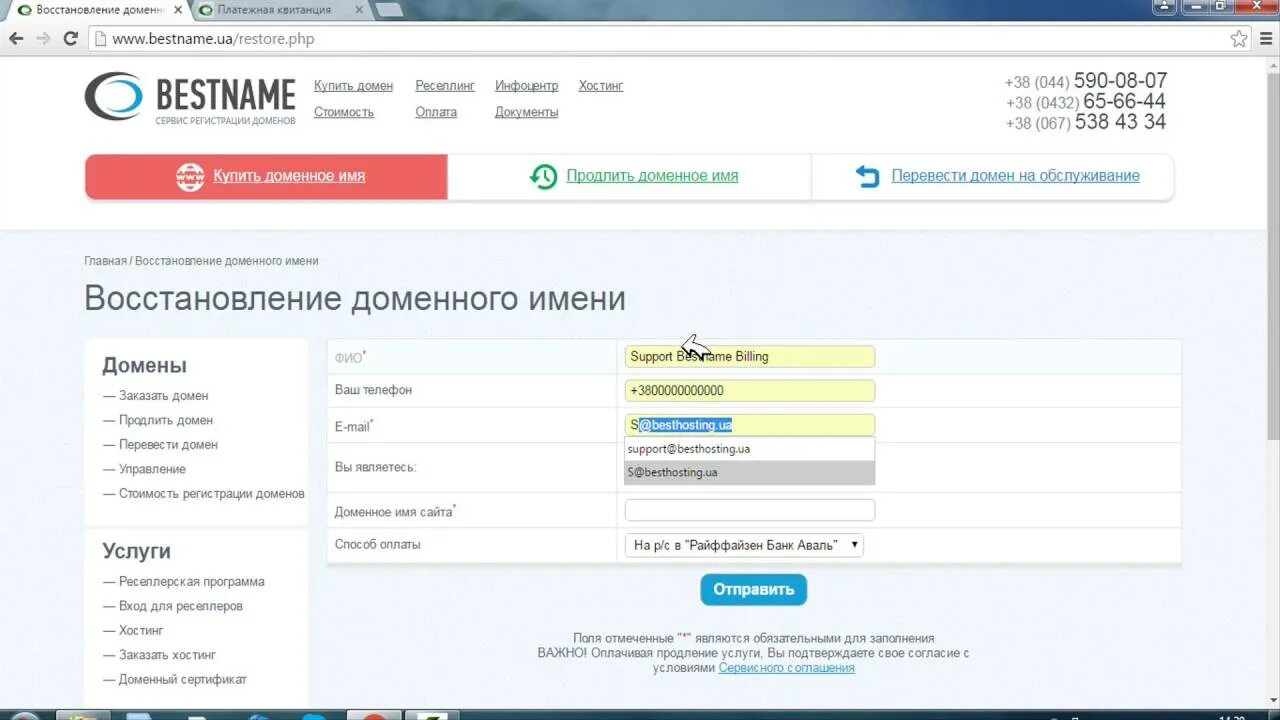 Домен и деньги. Как восстановить домен в ботхелп. Восстановленные имена. Восстановление домена