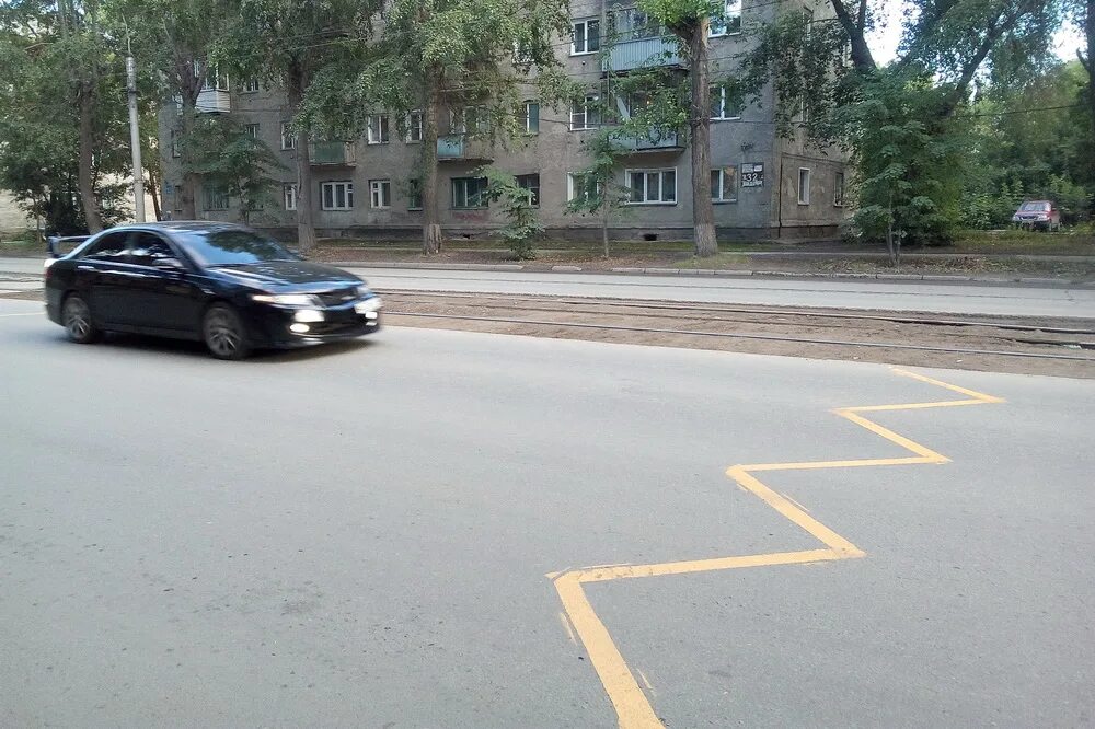 Разметка зигзаг. Разметка зигзаг