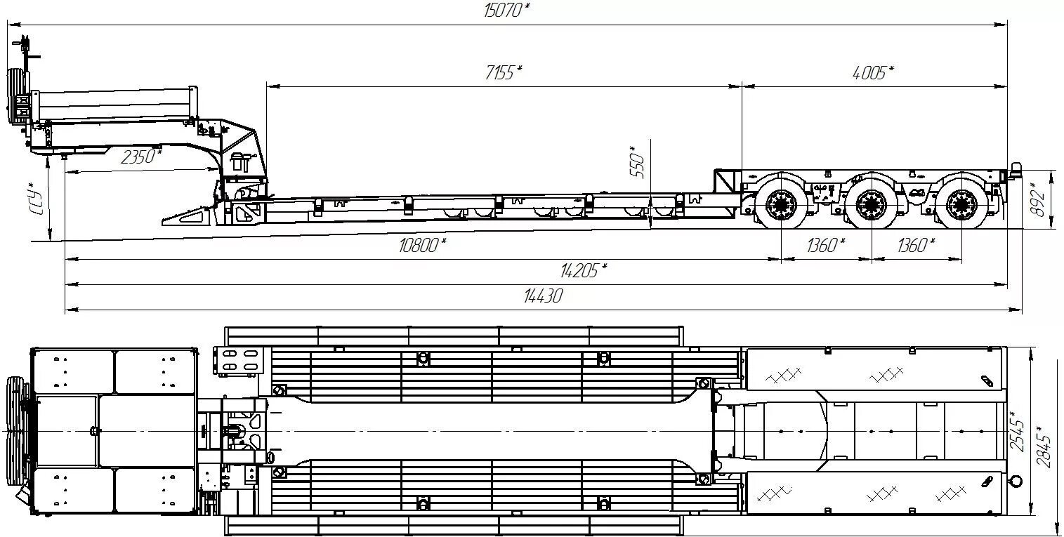 Полуприцеп тсп 94184. 9 габариты. Трал 0. Полуприцеп трал аст 94252-0000010-01. Габариты полуприцепа низкорамника.