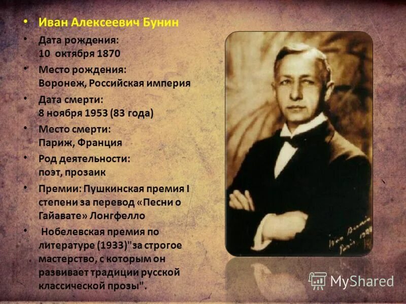 10 фактов о жизни и творчестве. Бунин Дата рождения. Бунин факты биографии. Интересные факты о бунрити.