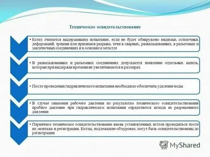Кто проводит освидетельствование котлов