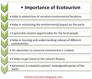 What is your attitude to ecotourism