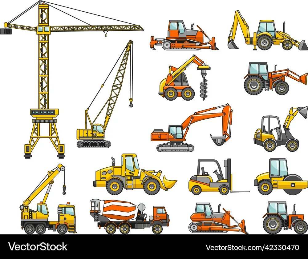 Строительство какая техника используется. Строительная техника. Строительные машины. Строительная техника иллюстрация. Спецтехника на стройке для детей.