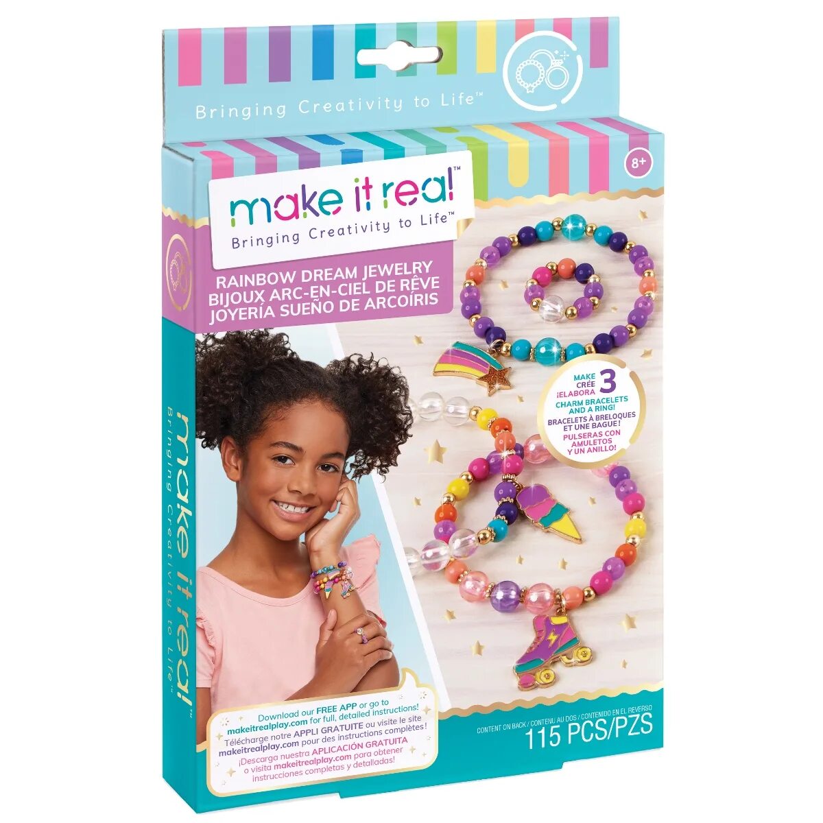 Make it real набор. Make it real набор для вязания. набор для создания браслетов с шармами. создай свой браслет ,,хрустальные секреты ,,.