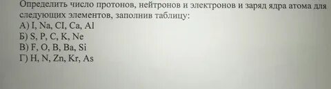 Ванадий число протонов электронов и нейтронов